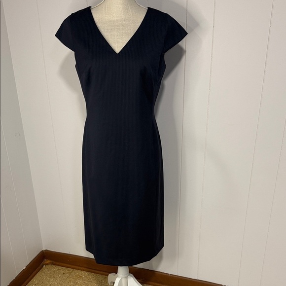 Talbots Dresses & Skirts - Talbots Navy V-Neck Midi Dress